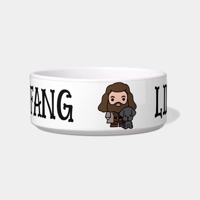 Cartoon Hagrid und Fang Character Art Napf (Vorderseite)