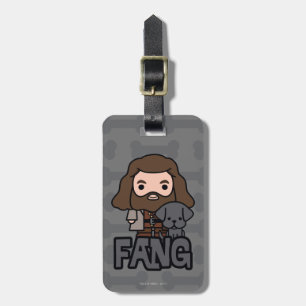 Cartoon-Hagrid und Fang Charakter-Artwork Gepäckanhänger