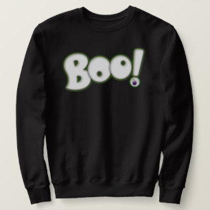 Cartoon Halloween BOO Lettern Weiße Geisterart Sweatshirt