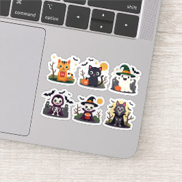 Cartoon Halloween Sticker Set