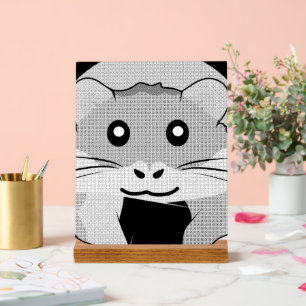Cartoon Hamster Scarfed Joy Acrylschild