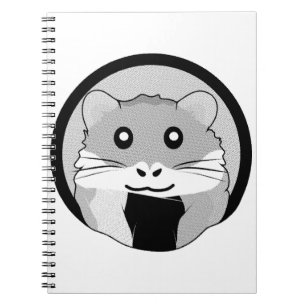 Cartoon Hamster Scarfed Joy Notizblock