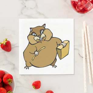 Cartoon Hamster Serviette