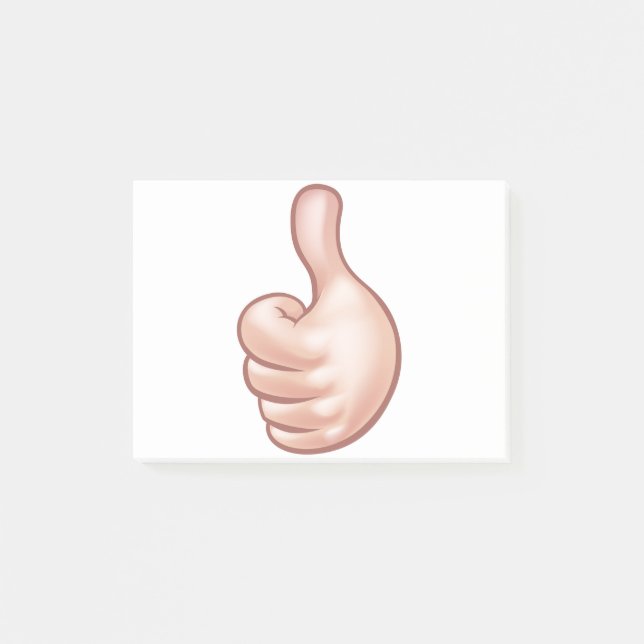 Cartoon-Hand Post-it Klebezettel (Vorderseite)