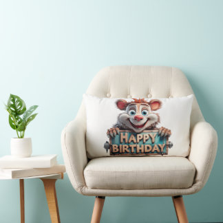 Cartoon Happy Birthday Illustration Lendenkissen