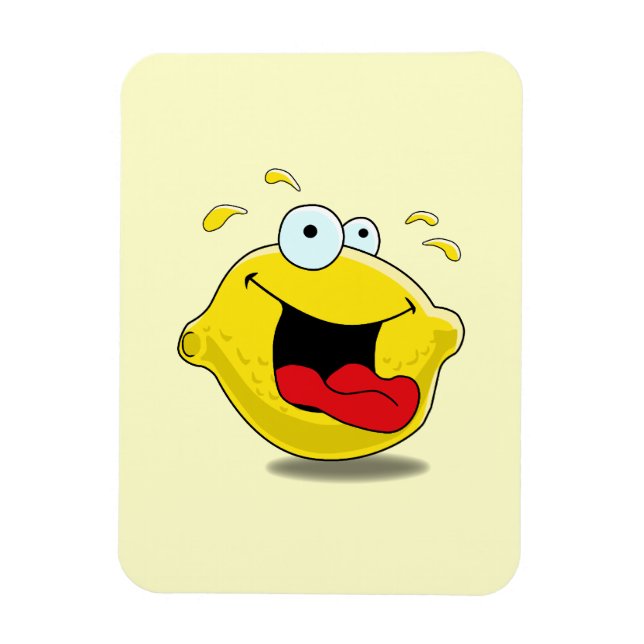 Cartoon Happy Lemon Magnet (Vertikal)