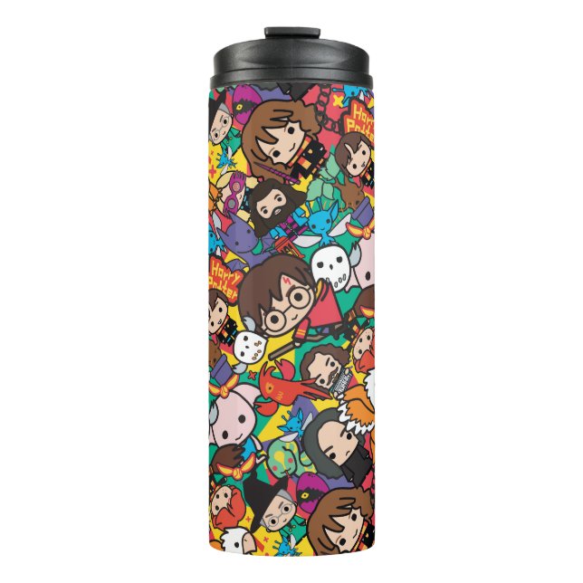 Cartoon-Harry-Potter-Charakter-Wurfvorlage Thermosbecher (Vorderseite)