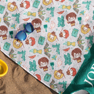 Cartoon HARRY POTTER™ Creations & Spells Pattern Strandtuch