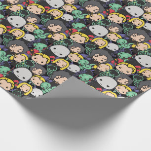 Cartoon Harry Potter Todeesseaters Toss Pattern Geschenkpapier