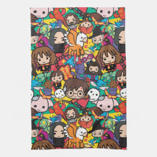 Cartoon Harry Potter-Zeichen-Toss-Muster Geschirrtuch