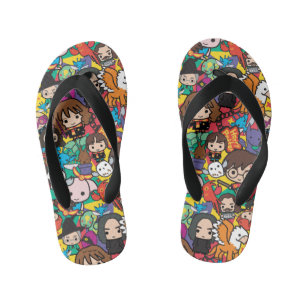 Cartoon Harry Potter-Zeichen-Toss-Muster Kinderbadesandalen