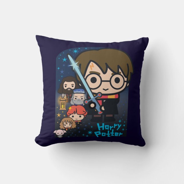 Cartoon-Harry- Potterkammer der Geheimnisse Kissen (Vorderseite)