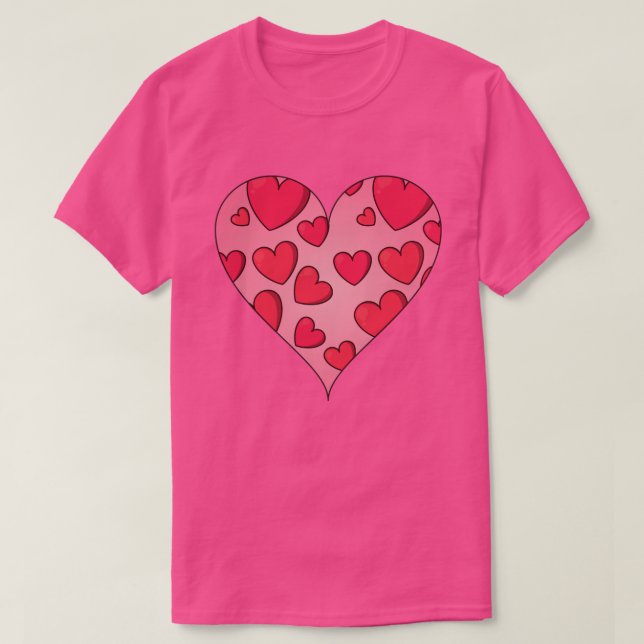 Cartoon Herz Valentinus T - Shirt (Design vorne)