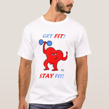 Cartoon Herzübungen Fitness Motivation Sprichwort