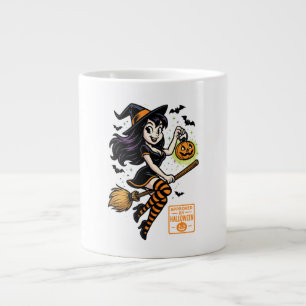 Cartoon Hexe - von Halloween genehmigt Jumbo-Tasse