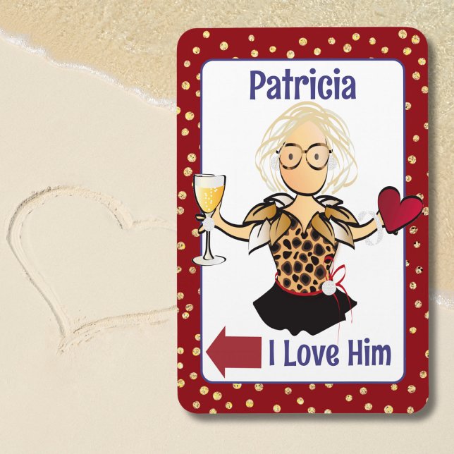 Cartoon Hochzeit Jubiläum Liebe Kreuzfahrt Magnet (Von Creator hochgeladen)