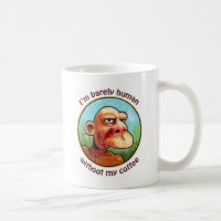 CARTOON-HÖHLENBEWOHNER-TASSE