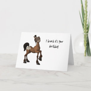 Cartoon Horse - J'ai entendu que c'est votre carte