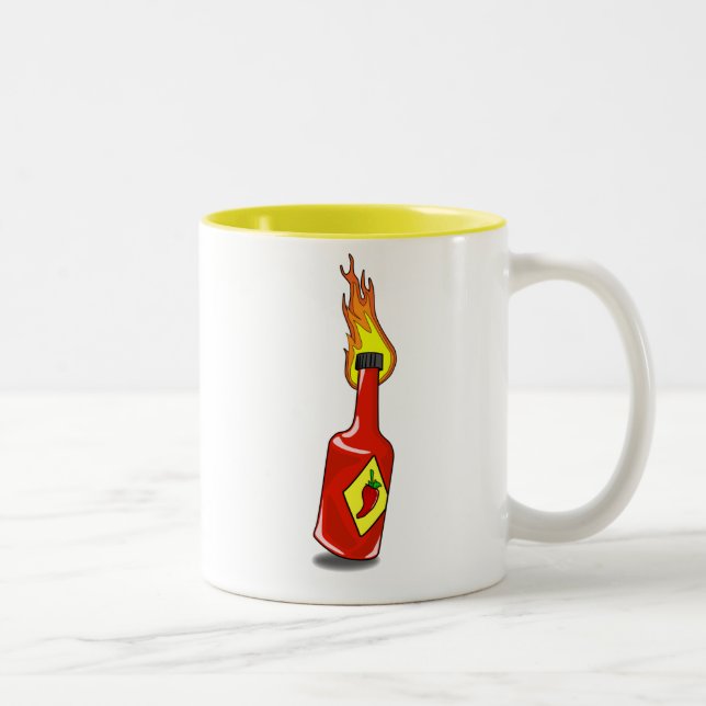 Cartoon Hot Sauce Tasse (Rechts)