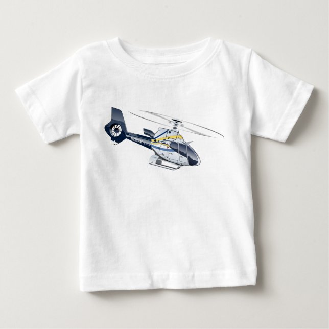 Cartoon-Hubschrauber Baby T-shirt (Vorderseite)