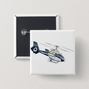 Cartoon-Hubschrauber Button