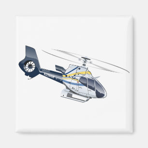 Cartoon-Hubschrauber Magnet