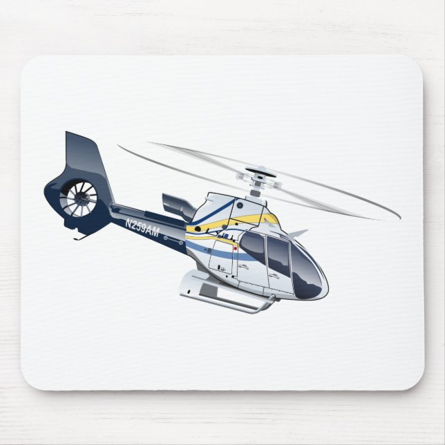 Cartoon-Hubschrauber Mousepad (Vorne)