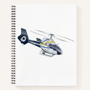 Cartoon-Hubschrauber Notizbuch