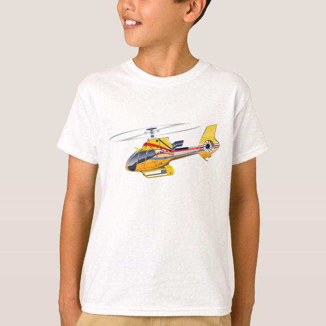 Cartoon-Hubschrauber T-Shirt (Vorderseite)