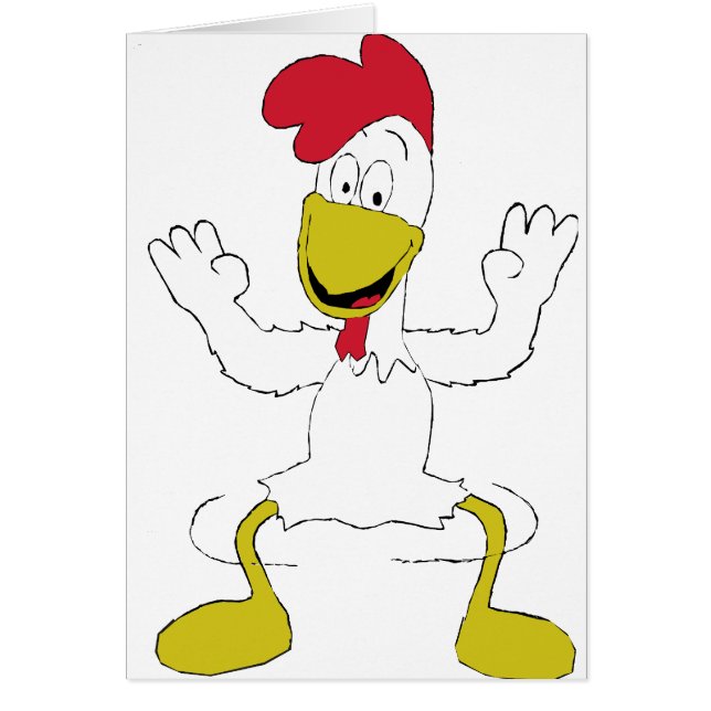 Cartoon-Huhn-Tanz (Vorne)