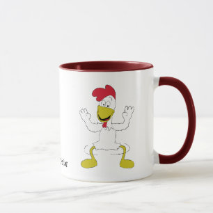 Cartoon-Huhn-Tanz Tasse