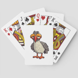 Cartoon-Hühnerbild Spielkarten
