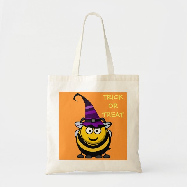 Cartoon-Hummel-Biene Halloweens niedliche mit Tragetasche (Vorne)