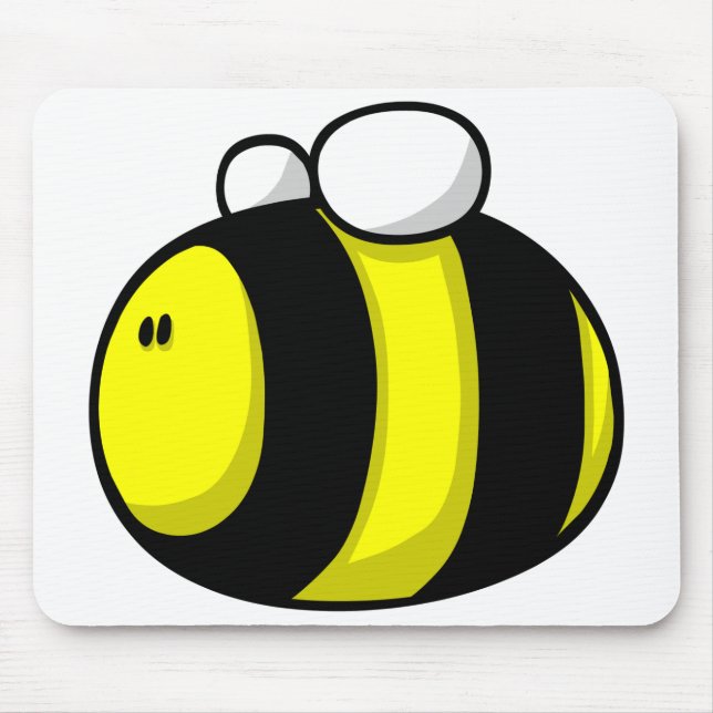 Cartoon-Hummel-Biene Mousepad (Vorne)