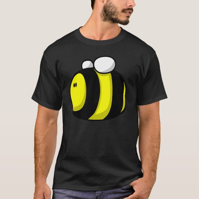Cartoon-Hummel-Biene T-Shirt (Vorderseite)