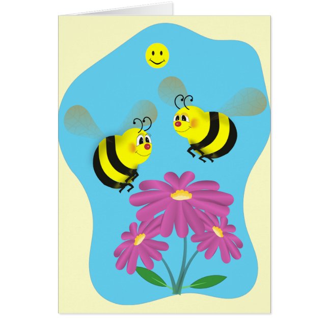 Cartoon-Hummel-Bienen (Vorne)