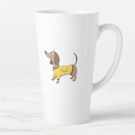 Cartoon-Hund Milchtasse
