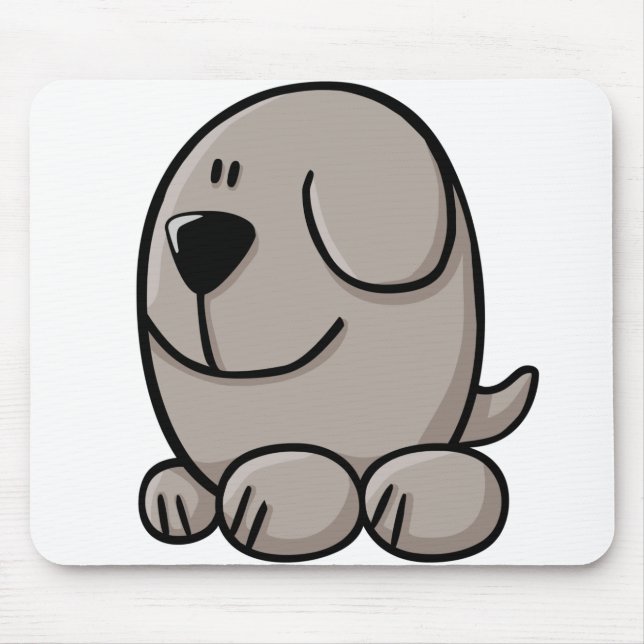 Cartoon-Hund Mousepad (Vorne)