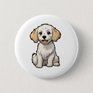 Cartoon-Hunde-Abbildung Button