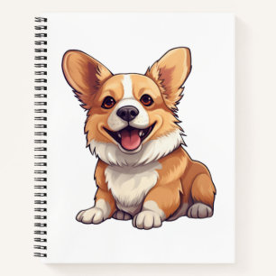 Cartoon-Hunde-Abbildung Notizbuch