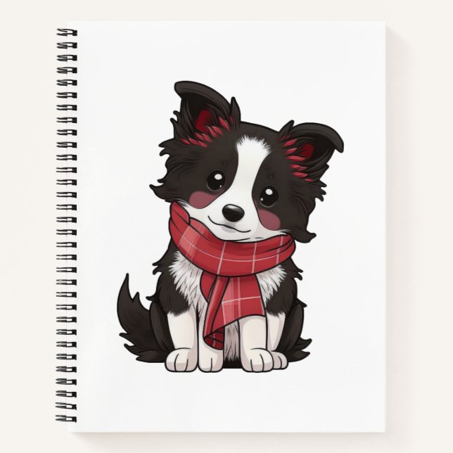 Cartoon-Hunde-Abbildung Notizbuch (Vorderseite)