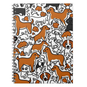 Cartoon-Hunde-Notebook Notizblock