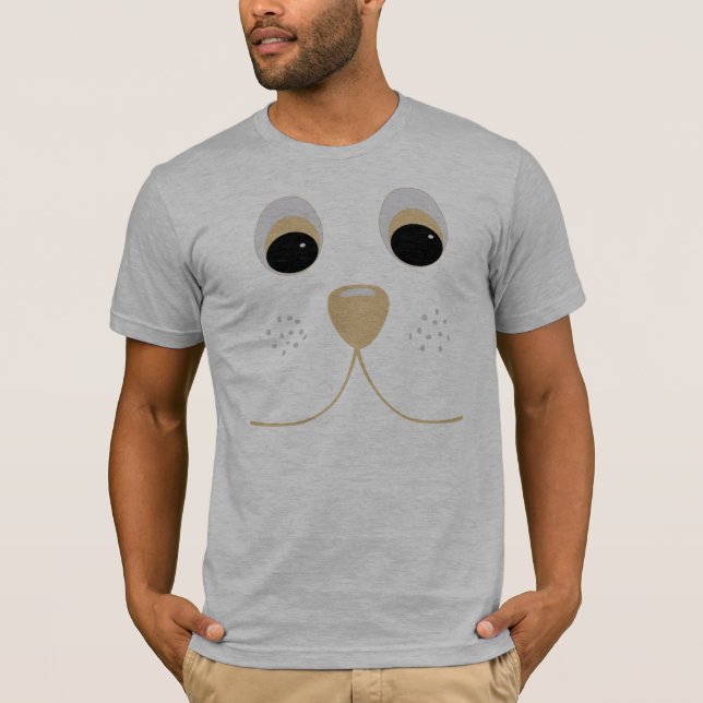 Cartoon-Hundegesichts-T - Shirt (Vorderseite)