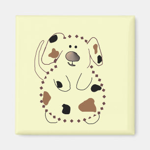 Cartoon-Hundet-shirts und -geschenke Magnet