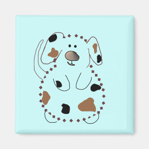 Cartoon-Hundet-shirts und -geschenke Magnet
