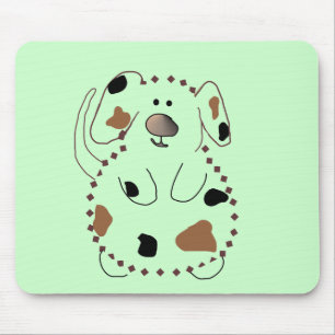 Cartoon-Hundet-shirts und -geschenke Mousepad