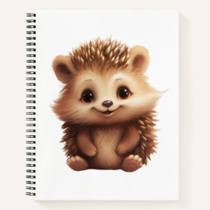 Cartoon-Igel-Abbildung Notizbuch