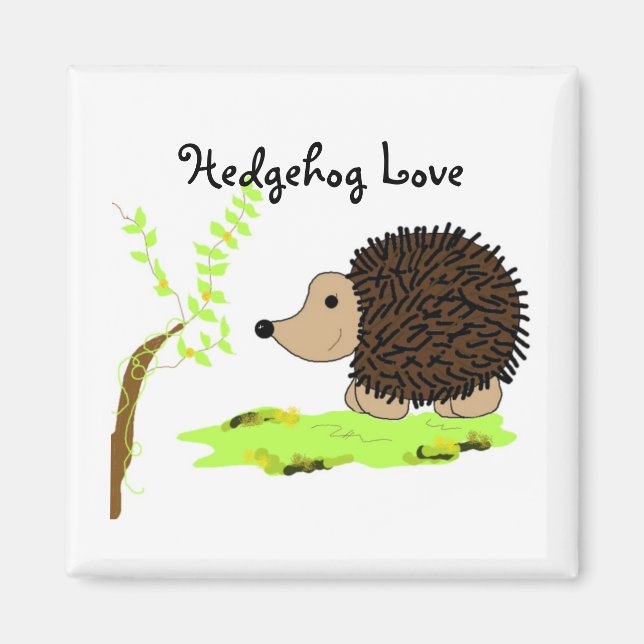 Cartoon Igel Magnet (Vorne)