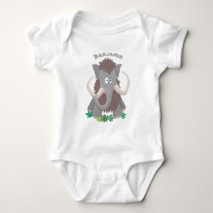Cartoon-Illustration aus Wolle Baby Strampler