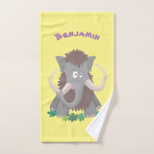 Cartoon-Illustration aus Wolle Badhandtuch Set